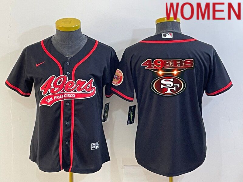 Women San Francisco 49ers Blank Black 2022 Nike Co branded NFL Jersey